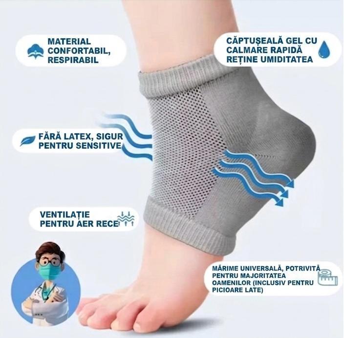 Șosete dermato-hidratante Flex Care